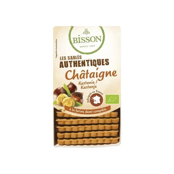 Bisson Biscoitos Amanteigados de Castanha Autênticos 180 g