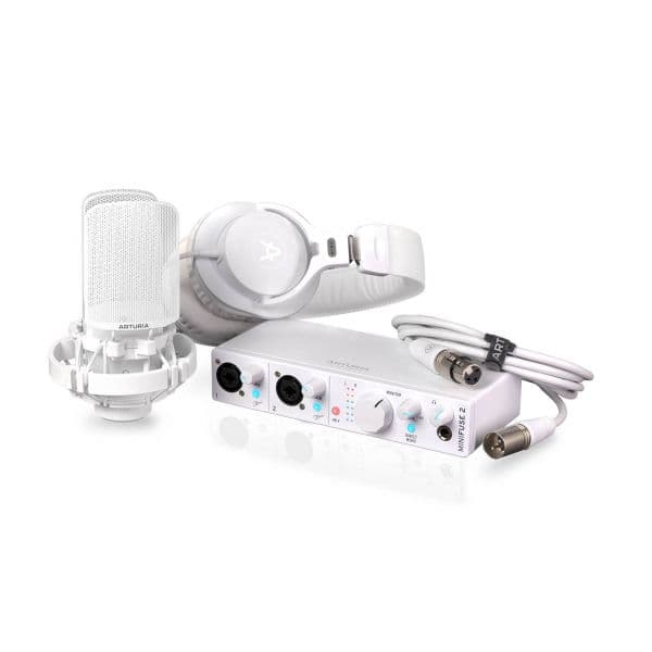 Arturia Kit de Gravação MiniFuse 2 USB-C Branco