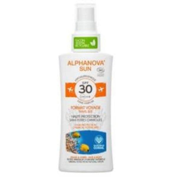 Protetor Solar Alphanova Spray de Proteção Solar natural FPS30 Hypo Voyage 90g