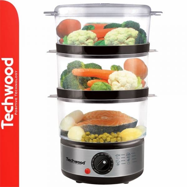techwood Cozedor a Vapor TCV-364 Inox - 6L 400W