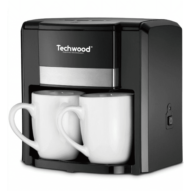 Cafeteira Elétrica Duo Techwood c/ 2 Canecas 0.6L 500W