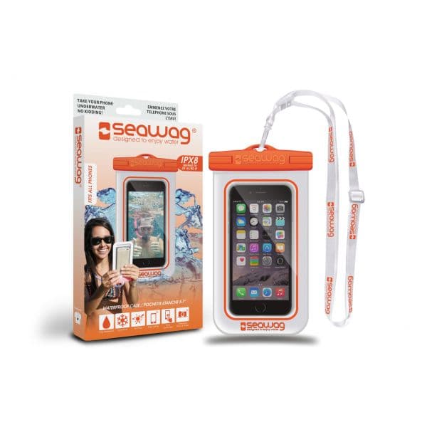 Seawag Bolsa para Telemóvel Resistente a Àgua White / Orange IPX8