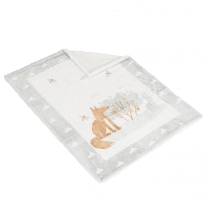 Cobertor para bebé Moni Little friends Grey (80x110cm)