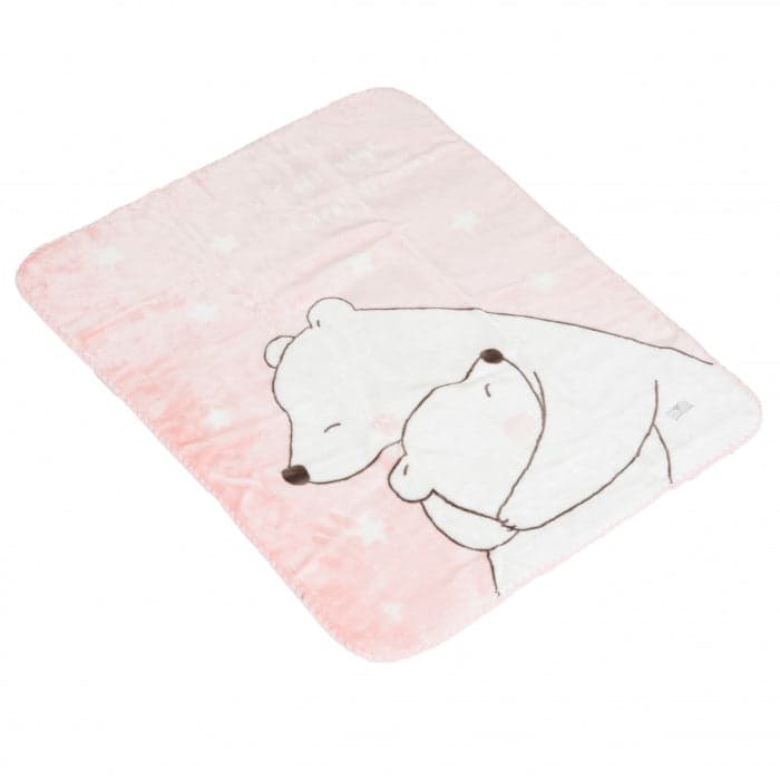 Cobertor para bebé Moni Softy Sweet hugs Pink (80x110cm)