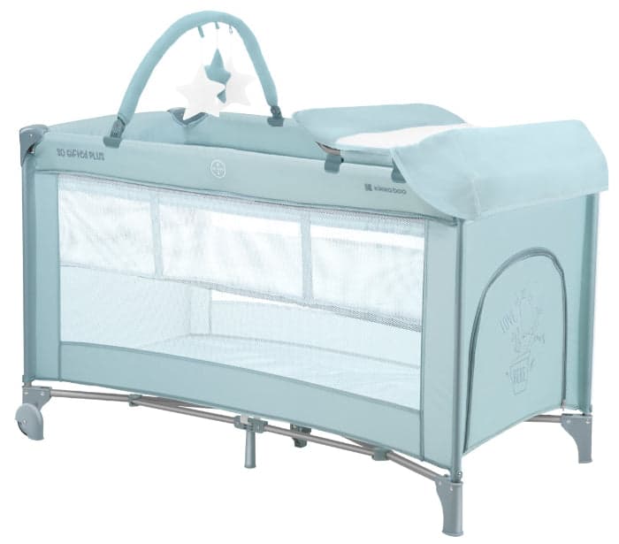 Kikkaboo Cama de Viagem 2 Níveis So Gifted Plus Menta