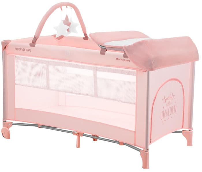 Cama de viagem 2 níveis Kikka Boo So Gifted PLUS Rosa