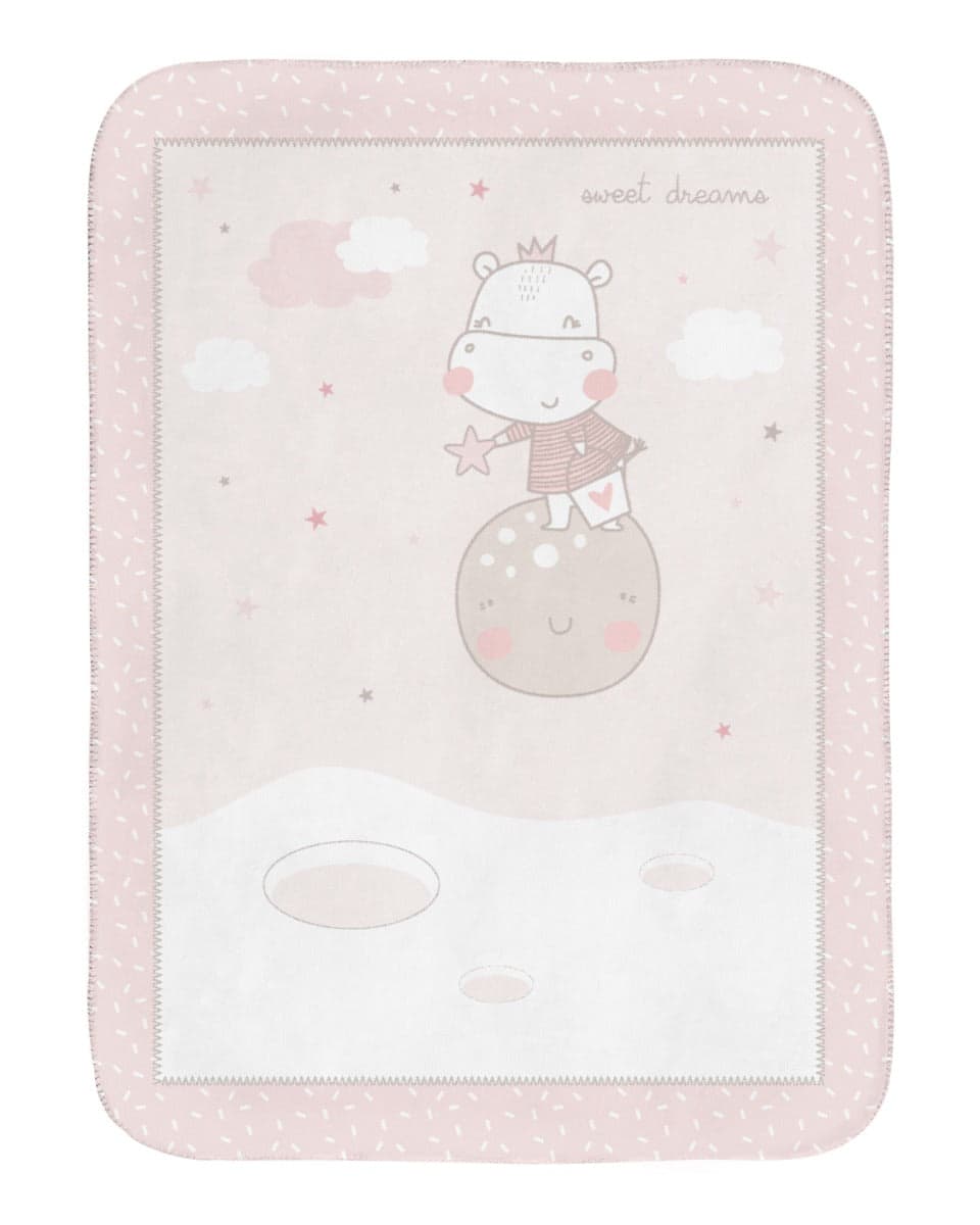 Manta para bebé super macia 80/110 cm Hippo Dreams