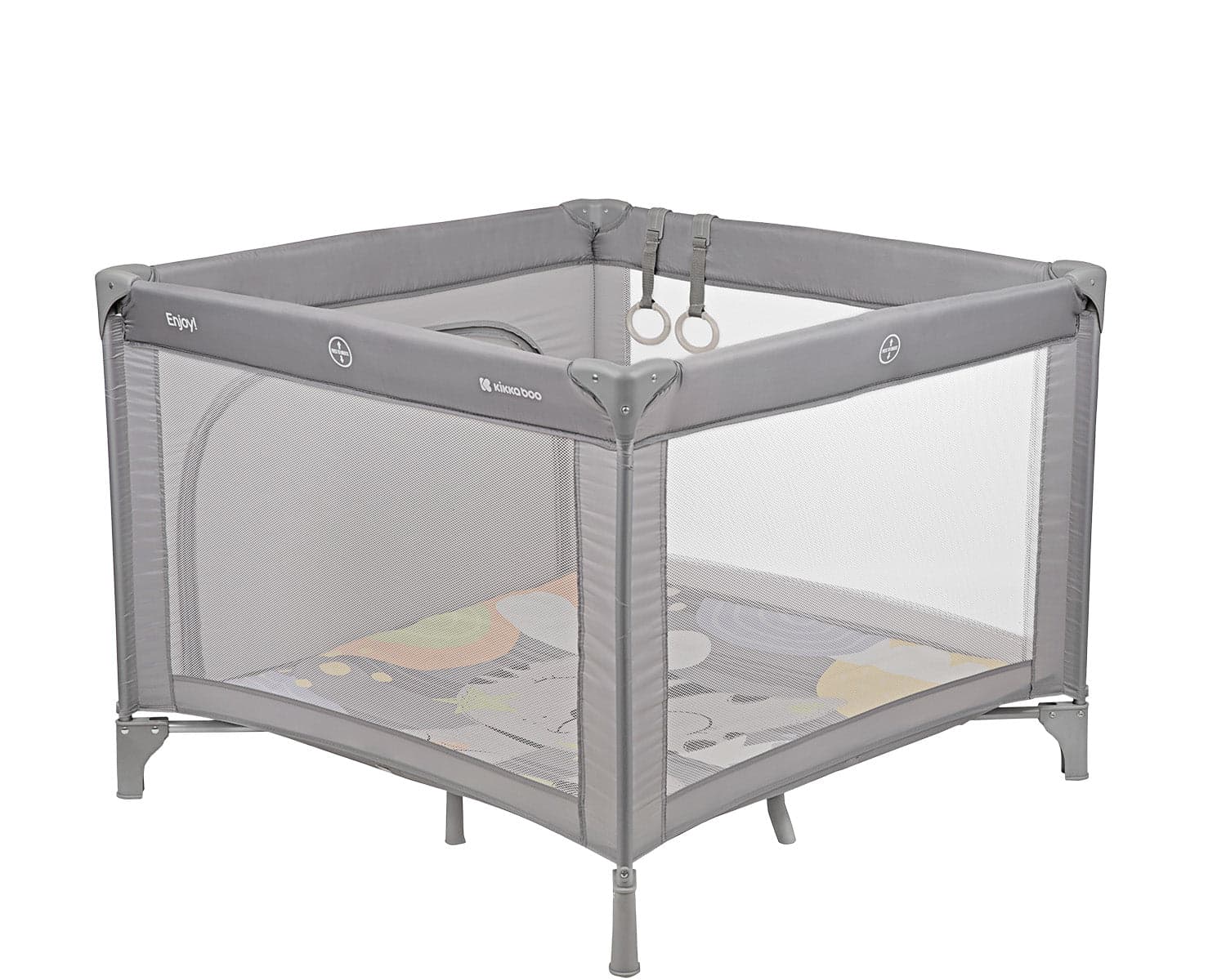 Parque infantil/cama viagem kikaboo Enjoy Playard/Travel Cot Grey