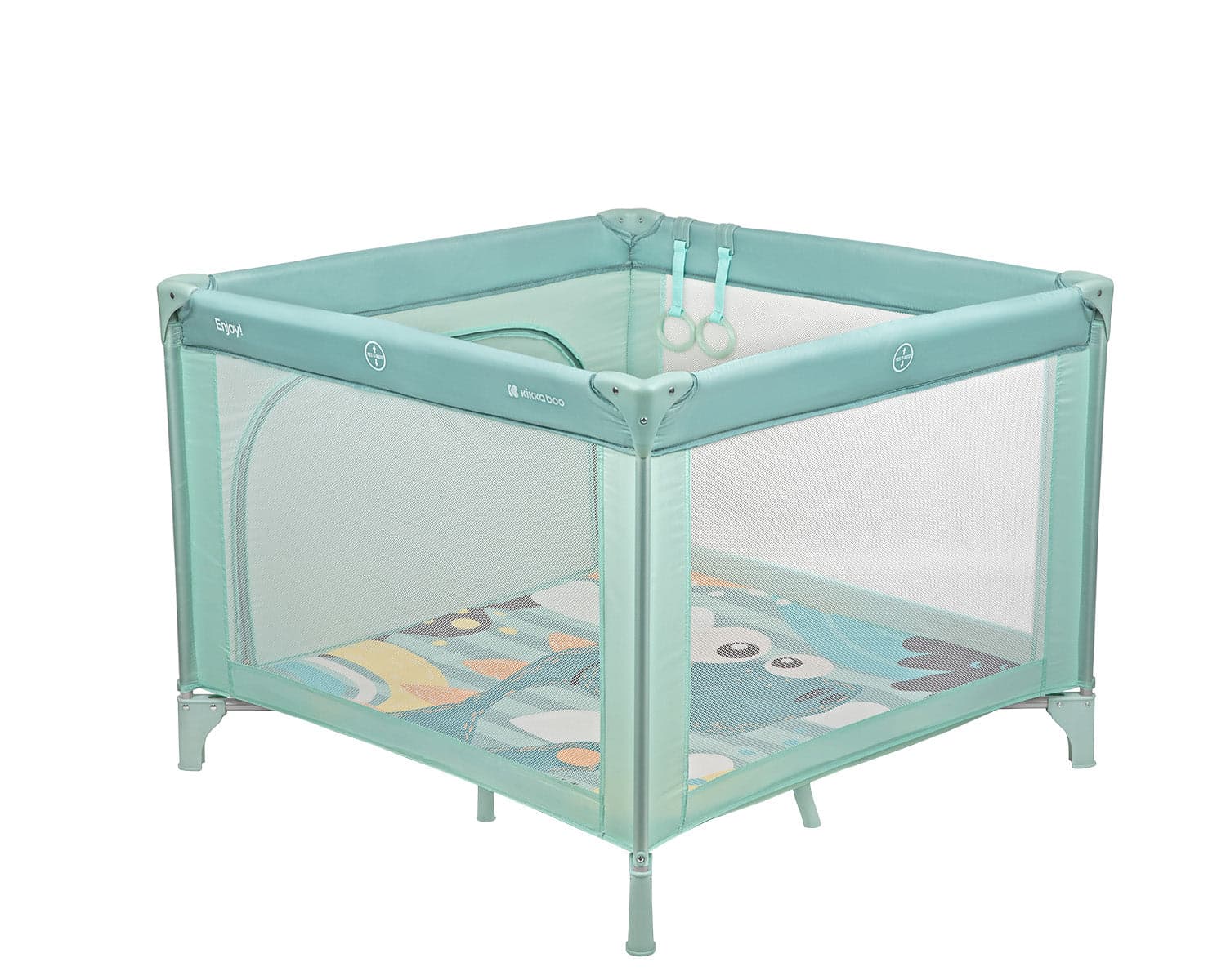 Parque infantil/cama viagem kikaboo Enjoy Playard/Travel Cot Mint