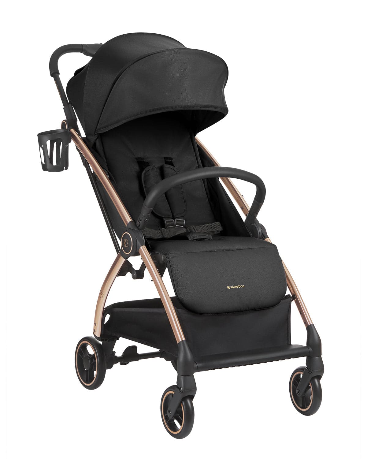 Kikkaboo Carrinho de Bebé Autodobrável Joy Black