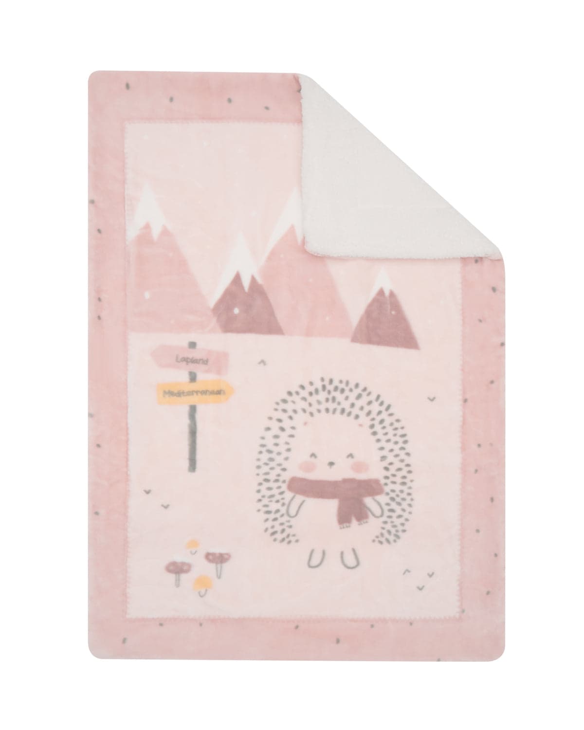 Kikkaboo Cobertor Sherpa Bebé Super Macio 80/110 cm Hedge-hugs