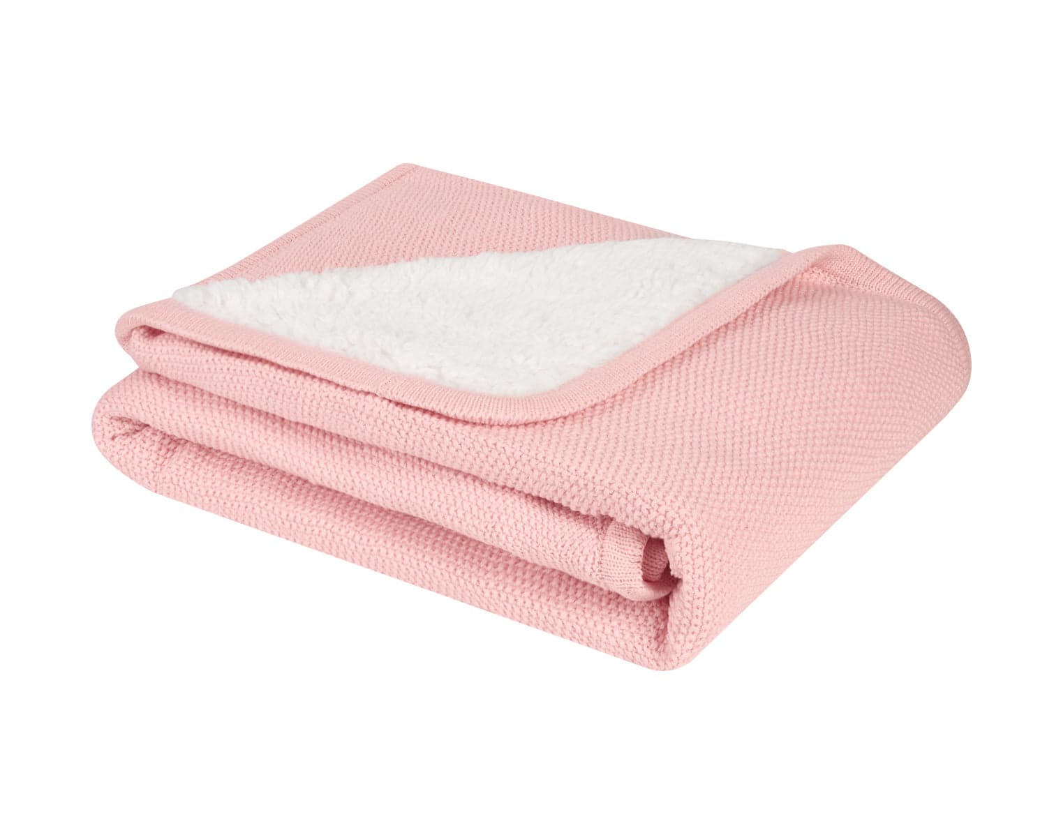 Cobertor de malha de algodão sherpa rosa Dream Big