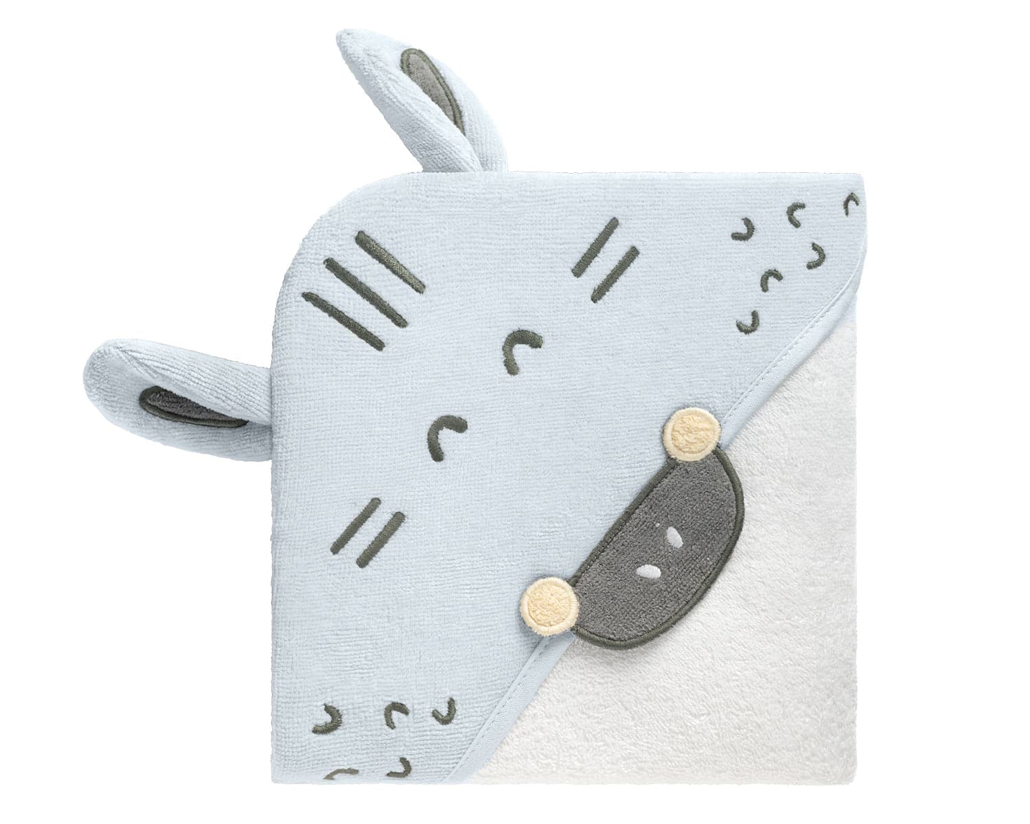 Kikkaboo Toalha com Capuz Stripy Friends 90/90 cm