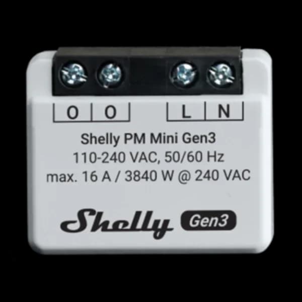 Shelly PM Mini Gen3- Mini Módulo Wifi para Monitorização do Consumo de Energia