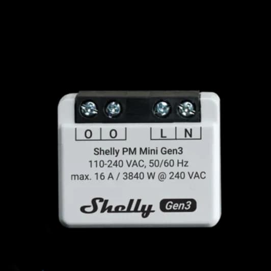Shelly PM Mini Gen3- Mini Módulo Wifi para Monitorização do Consumo de Energia