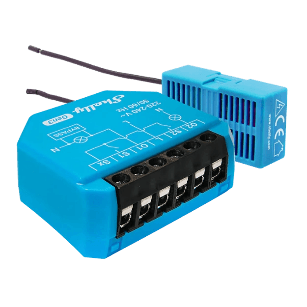 Shelly 2L Gen3 - Módulo interruptor para automação Wi-Fi 2 canais Sem Neutro - S2LG3