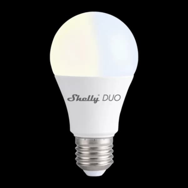 Lâmpada Inteligente Shelly Duo E27 WW/CW 9W 900 Lumens