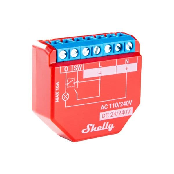 Shelly 1PM Plus Módulo Interruptor Smart Wi-Fi - 3800235265017