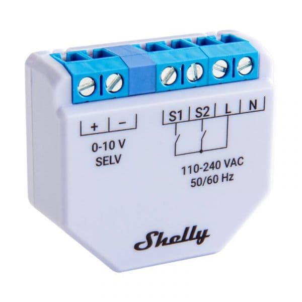 Shelly Módulo Controlador Dimmer Shelly Plus 0-10V WiFi Bluetooth