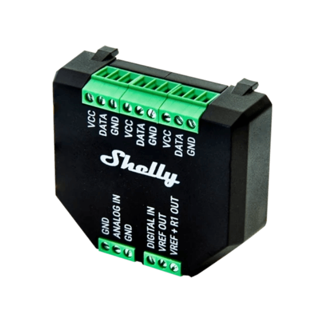 Shelly Plus Add-On Módulo Inteligente Wi-Fi p/ Shelly Plus