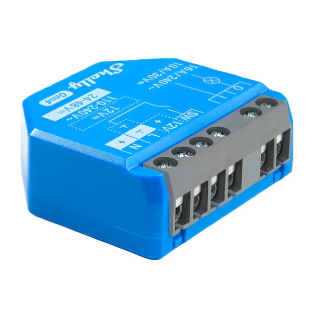 Shelly 1 Gen4 - Módulo interruptor 16A Wi-Fi Zigbee Bluetooth Matter