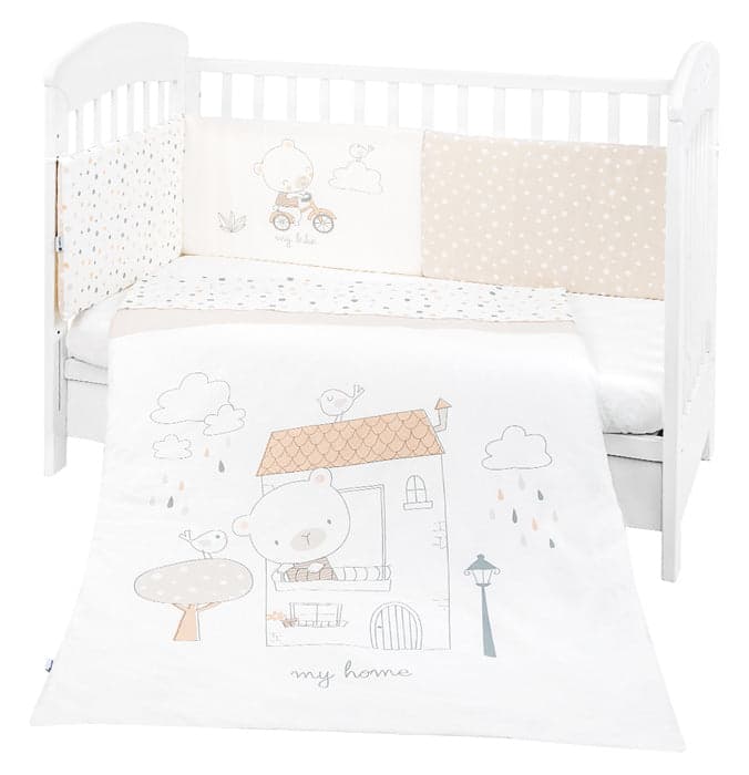 Conjunto jogo de cama 2pçs 70x140cm Kikka Boo My Teddy