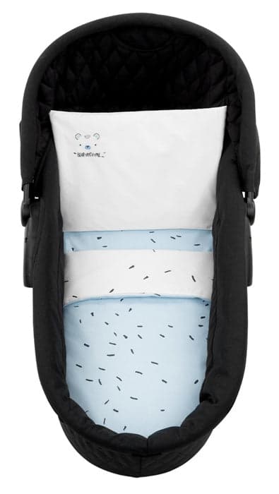 Conjunto jogo de cama para alcofa 6pçs Kikka Boo Bear with me Azul