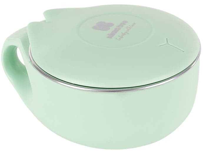 Tigela em aço inoxidável 200ml Kikka Boo Cat Menta