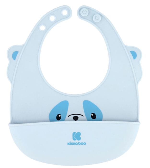 Babete de silicone Kikka Boo Azul