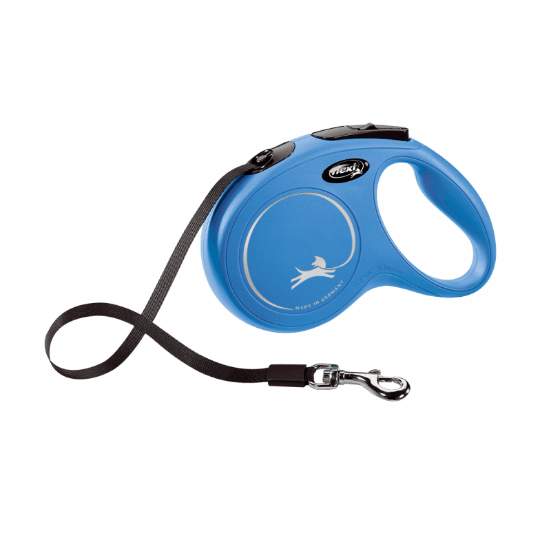 Flexi Correa Extensible de Cinta New Classic Azul