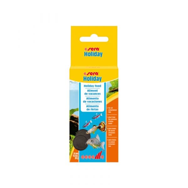 Sera Alimento Peixe Holiday 10 Comprimidos
