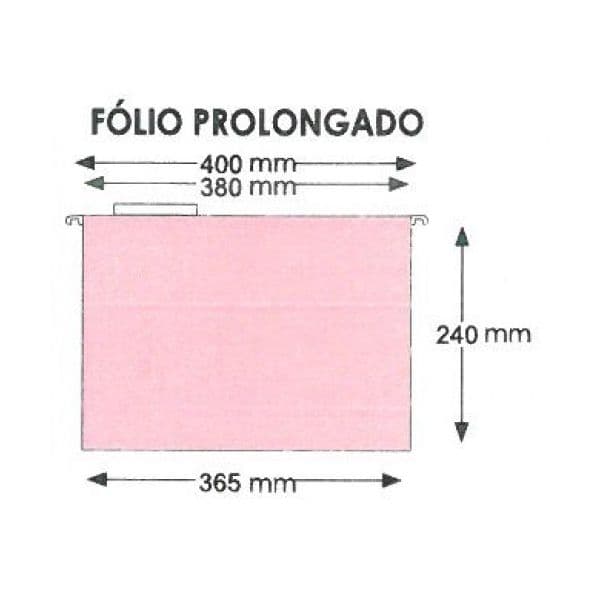 Elba Pasta de Suspensão Visor Superior 380x240x365mm 230g - L63108