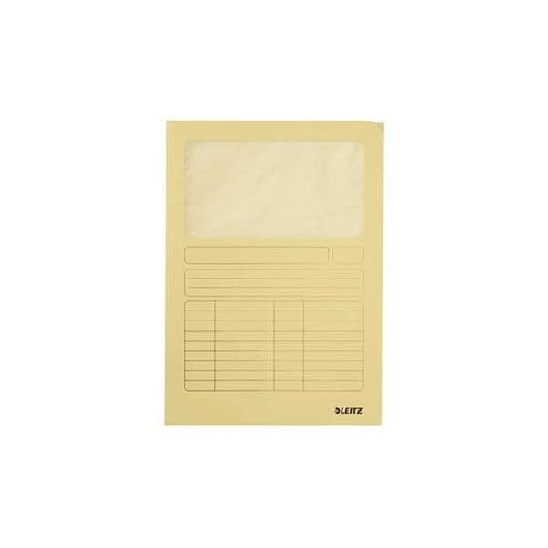 Leitz Pastas Protocolo com Janela Cx 100Un. Amarelo - 1001205