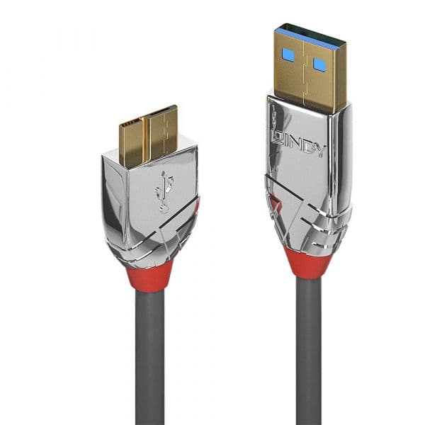 Lindy - 36658 cable USB 2 m USB 3.2 Gen 1 (3.1 Gen 1) USB A Micro-USB B Gris - 36658