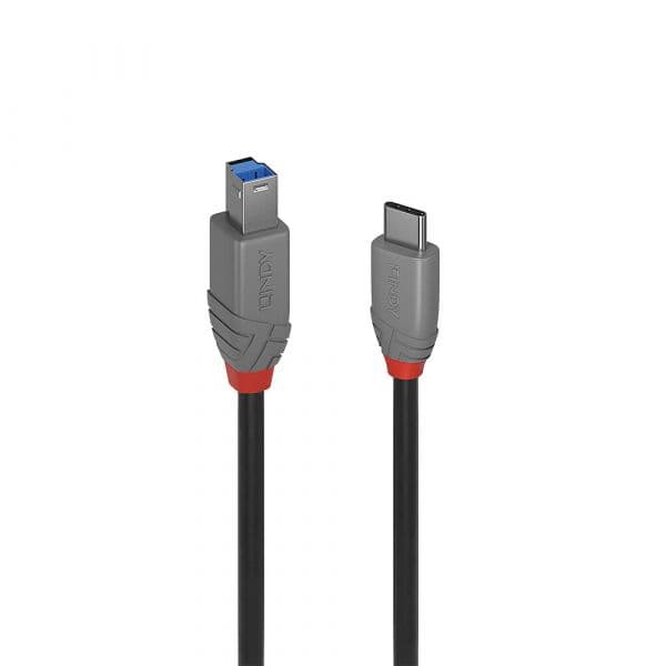 Lindy 36666 Cabo USB 3.2 Gen 1 USB-C para USB-B 1m Preto