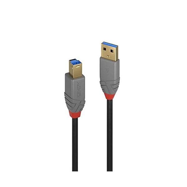 Lindy - 36741 cable USB 1 m USB 3.2 Gen 1 (3.1 Gen 1) USB A USB B Negro - 36741