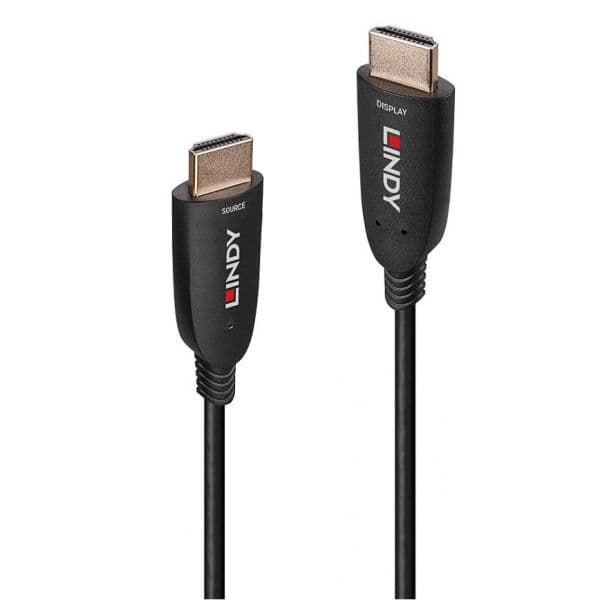 Lindy 38512 Cabo HDMI Híbrido Fibra Óptica 8K60 20m Black