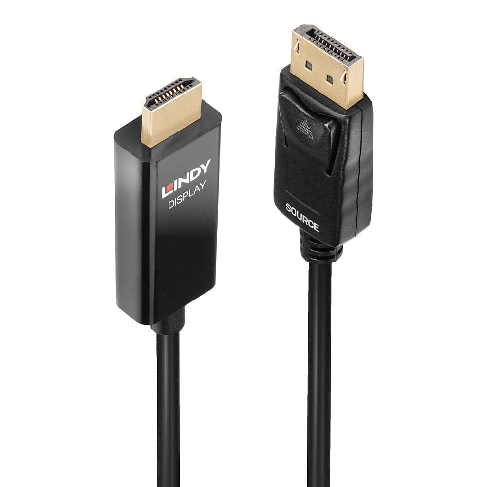Lindy 40927 adaptador de cabo de vídeo 3 m DisplayPort HDMI Type