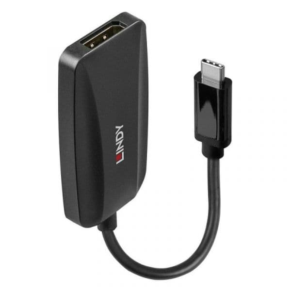 Lindy Adaptador USB Tipo C para DisplayPort 1.4 43337 8K Preto