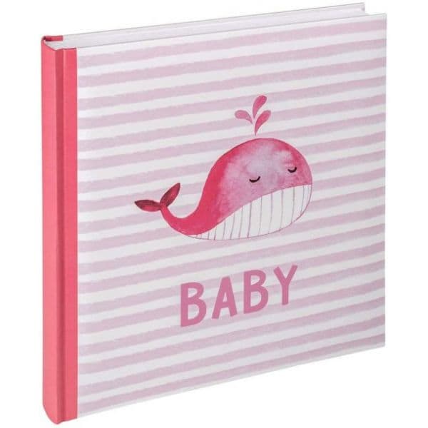 Walther Album Foto Sam Pink 28x30,5 50 White Pages Babyalbum UK183R