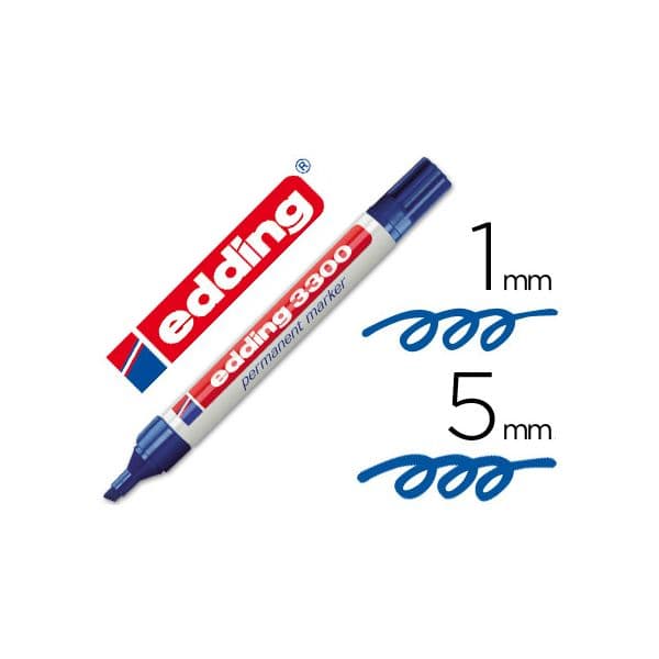 Edding 10 un. Marcadores Permanentes 1-5mm Azul - 3300-03