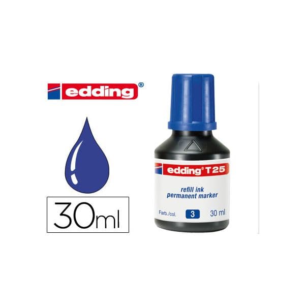 Edding Tinta p/ Recarga Marcadores Permanentes T25 Azul 30ml