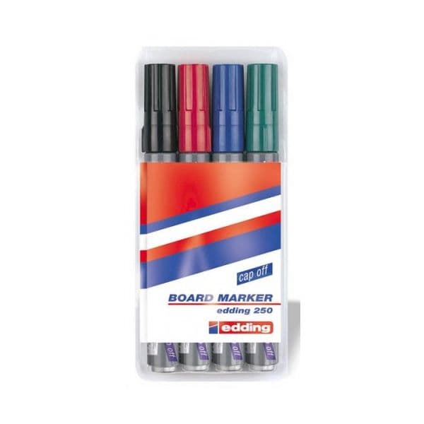 Edding 4 un. Marcadores p/ Quadro Branco 250 - 23371