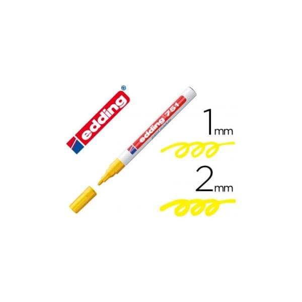 Edding 10 un. Marcadores 751 1-2mm Amarelo - 10751-05