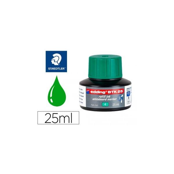 Edding Frasco de Tinta para Marcador Quadros Brancos 25ml Verde - 1320254