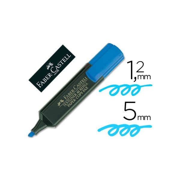 Faber-Castell 10 un. Marcadores Fluorescentes 48-51 Azul