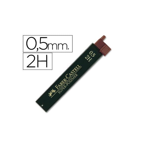 Faber-Castell Pack 12 minas 0.5mm SUPERPOLIM.2H - 4005401205128