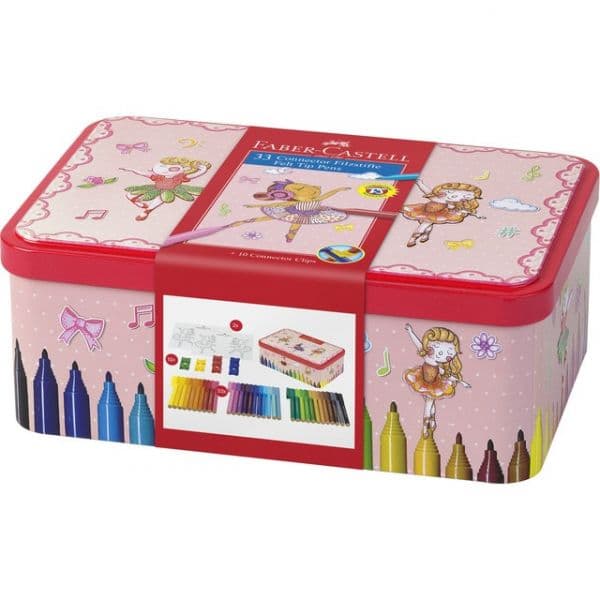 Canetas de Feltro Faber-Castell Connector Baillerina - 33 un. - 4005401555346