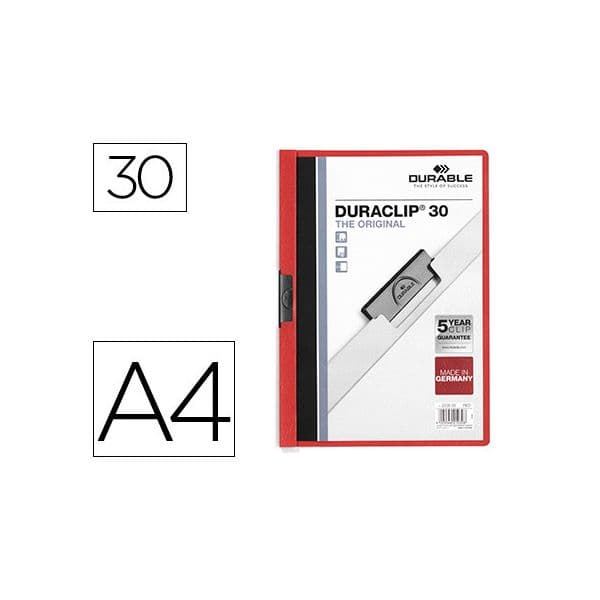 Durable Classificador Clip Lateral 2200 Vermelho