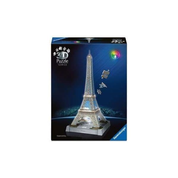 Ravensburger Quebra-Cabeça 3D Torre Eiffel 216 Peças Com Luz LED - S71025528